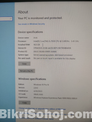 Desktop Computer i5 7th Gen,8GB Ram,240GB SSD,1TB HDD